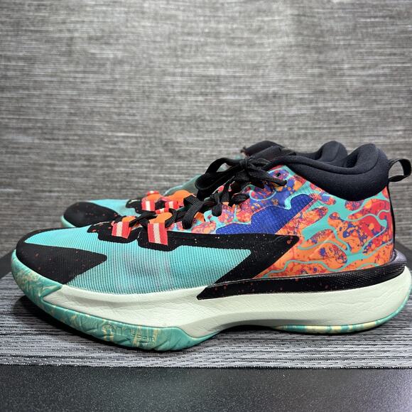 Nike Air Jordan Zion 1 Project Z Shoes Orange Hyper Jade DA3130-800 Men's 12 - Picture 1 of 16